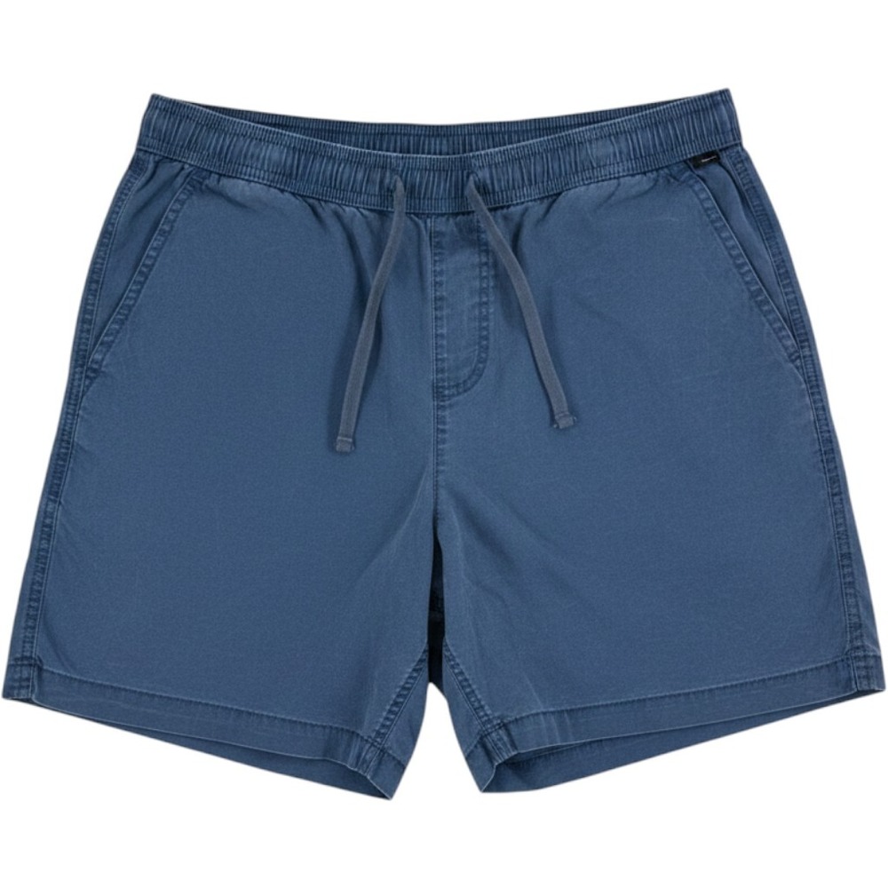 Quiksilver Taxer Elastic Waist Shorts Men's L Blue Faded Coastal Preppy EUC